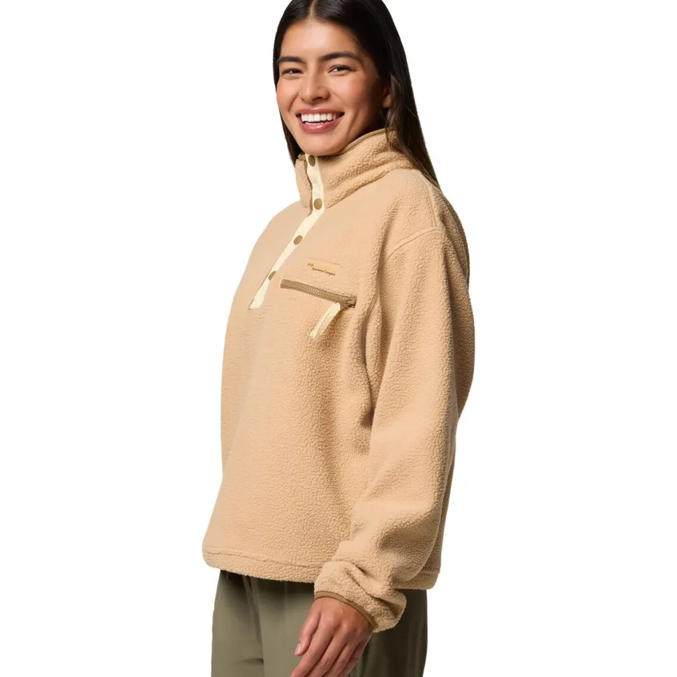 Helvetia II Cropped 1/2-Snap Fleece Pullover - Women's