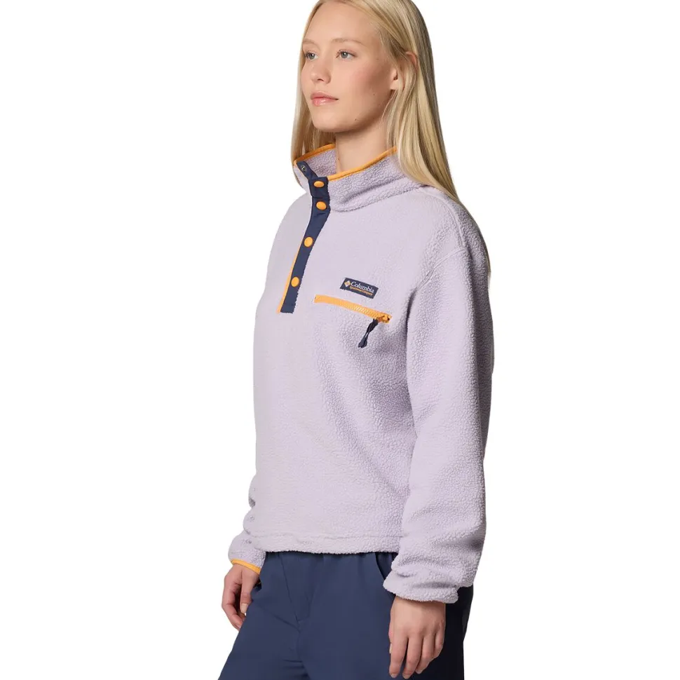 Helvetia II Cropped 1/2-Snap Fleece Pullover - Women's