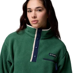 Helvetia II Cropped 1/2-Snap Fleece Pullover - Women's