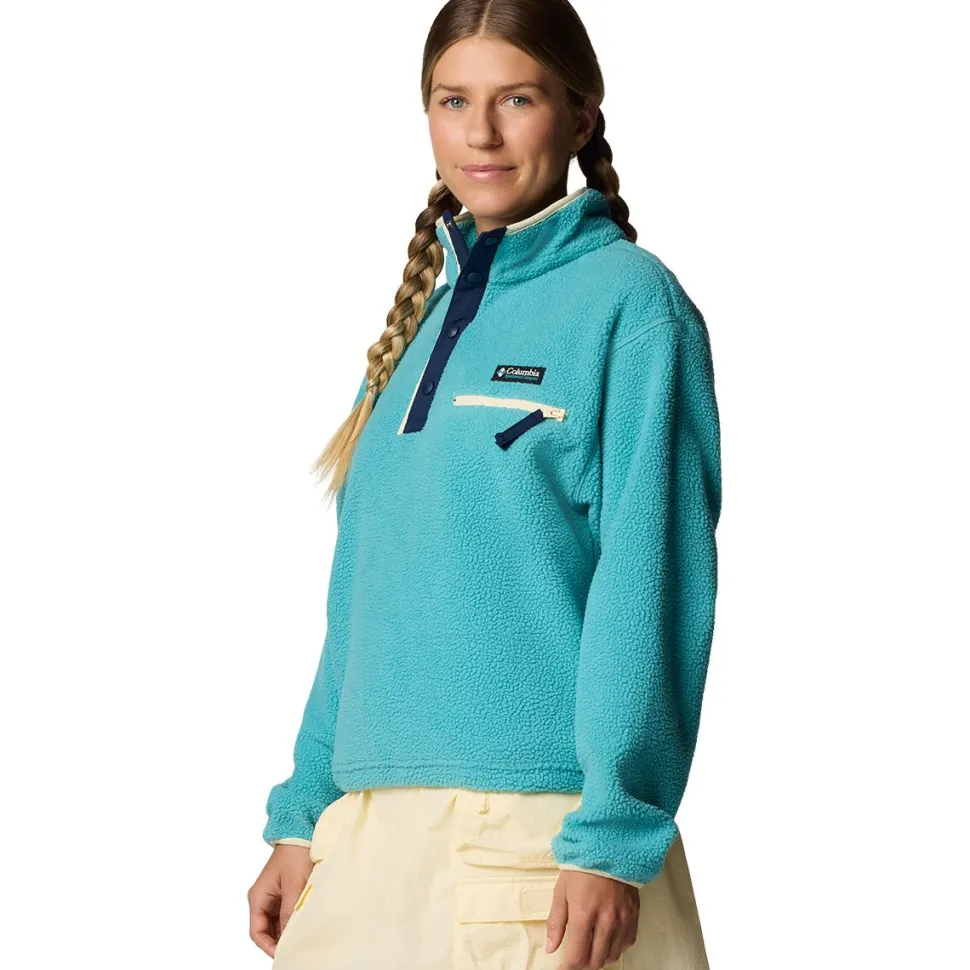 Helvetia II Cropped 1/2-Snap Fleece Pullover - Women's