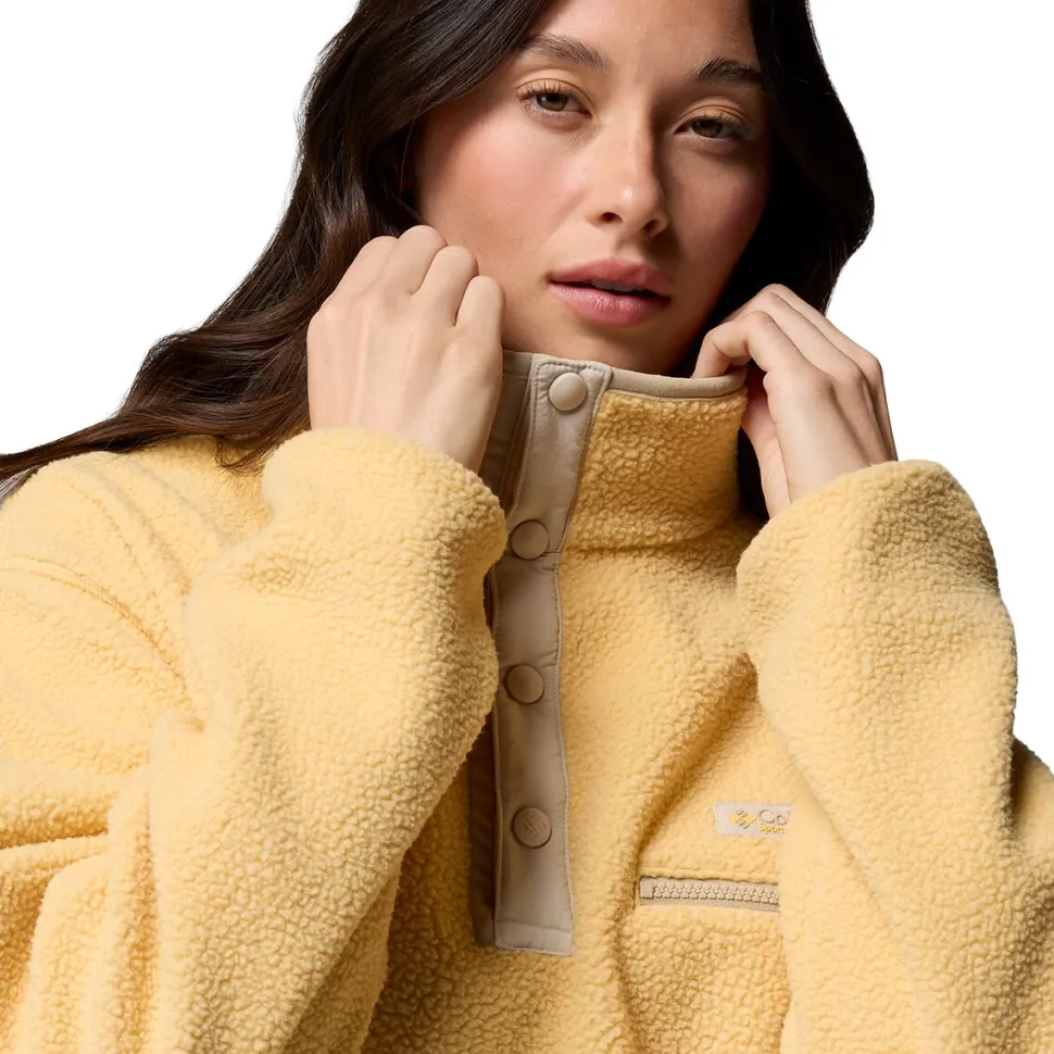 Helvetia II Cropped 1/2-Snap Fleece Pullover - Women's