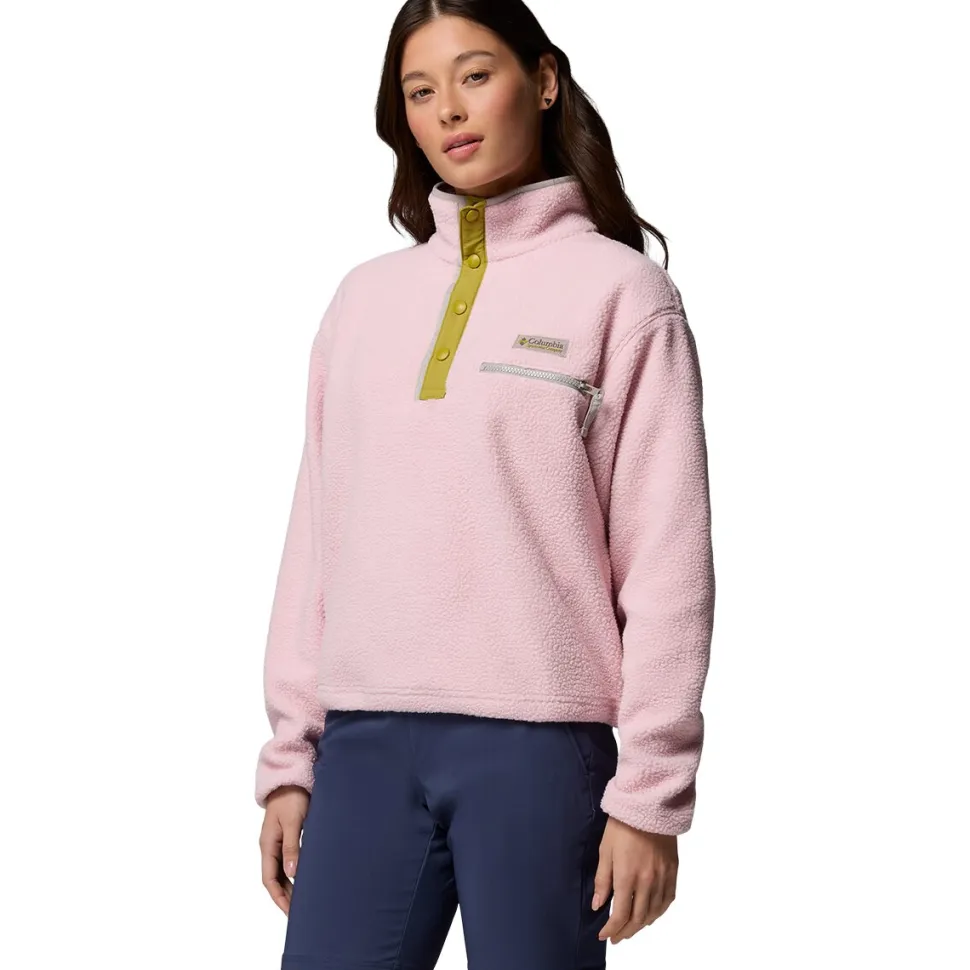 Helvetia II Cropped 1/2-Snap Fleece Pullover - Women's