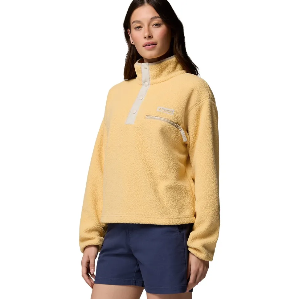 Helvetia II Cropped 1/2-Snap Fleece Pullover - Women's
