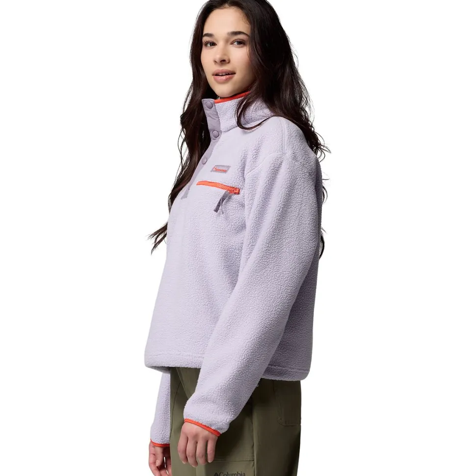 Helvetia II Cropped 1/2-Snap Fleece Pullover - Women's