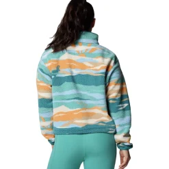 Helvetia II Printed Cropped 1/2-Snap Pullover - Women's