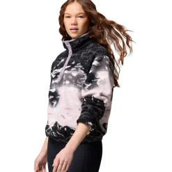 Helvetia II Printed Cropped 1/2-Snap Pullover - Women's