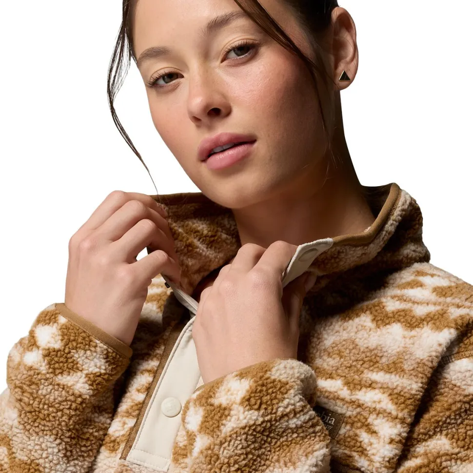 Helvetia II Printed Cropped 1/2-Snap Pullover - Women's