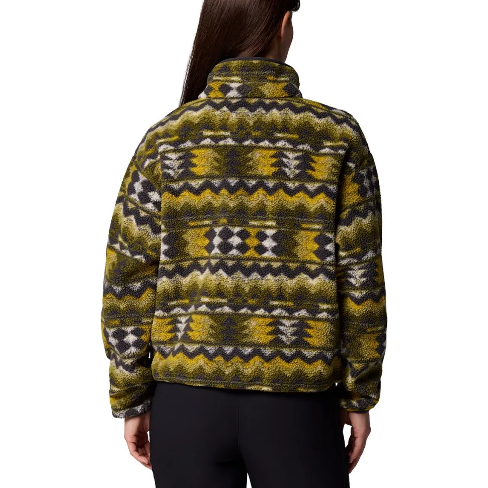 Helvetia II Printed Cropped 1/2-Snap Pullover - Women's