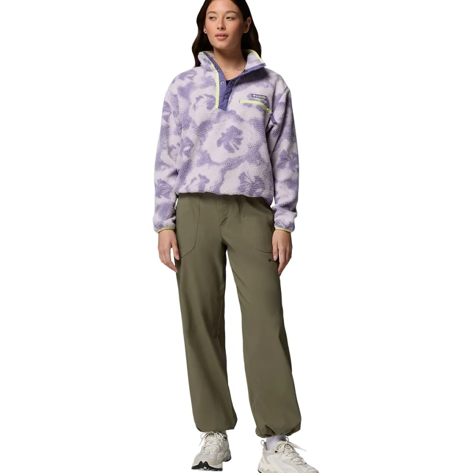 Helvetia II Printed Cropped 1/2-Snap Pullover - Women's