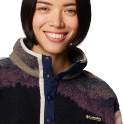 Helvetia II Printed Cropped 1/2-Snap Pullover - Women's
