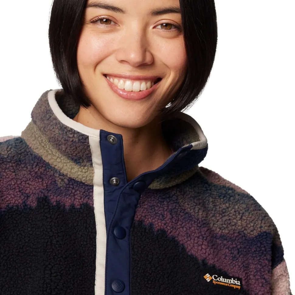 Helvetia II Printed Cropped 1/2-Snap Pullover - Women's