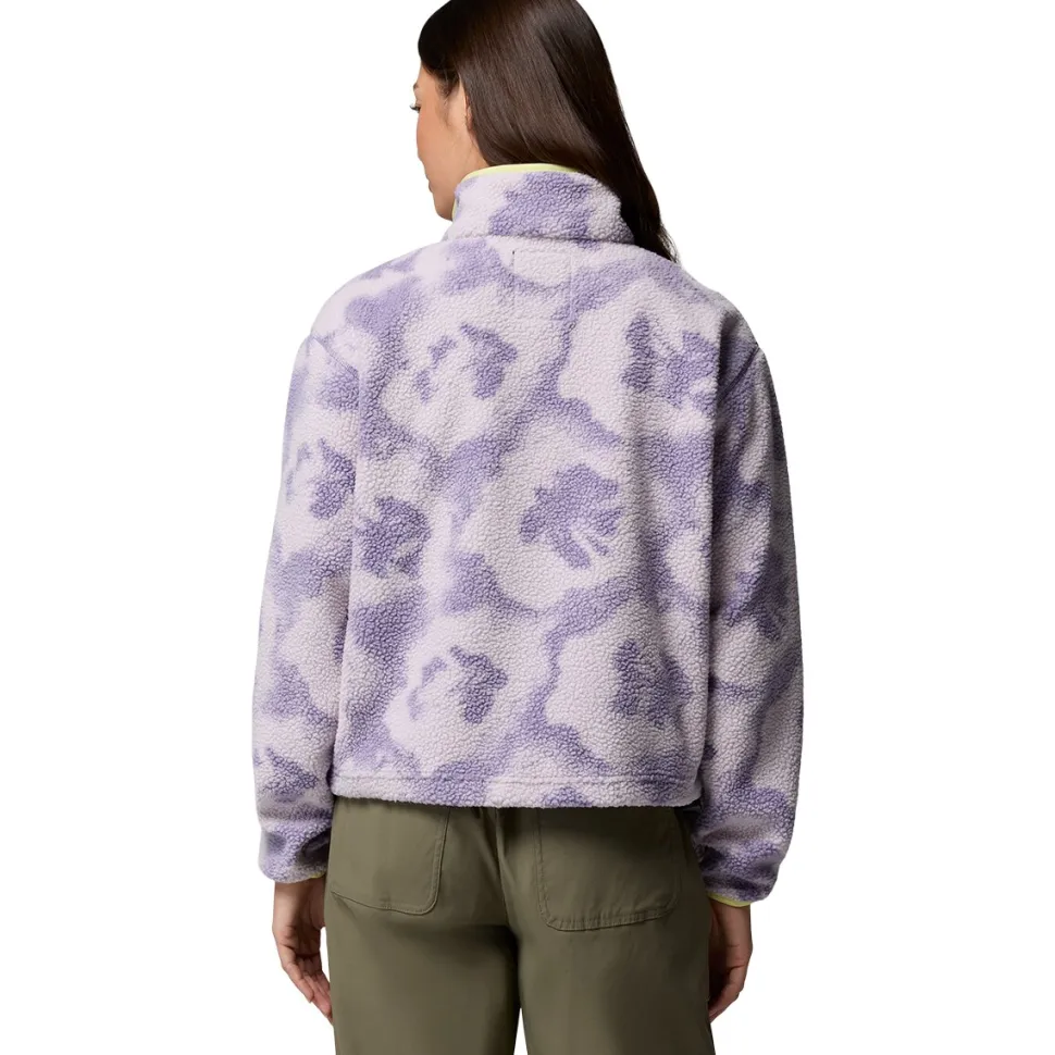 Helvetia II Printed Cropped 1/2-Snap Pullover - Women's