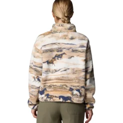 Helvetia II Printed Cropped 1/2-Snap Pullover - Women's
