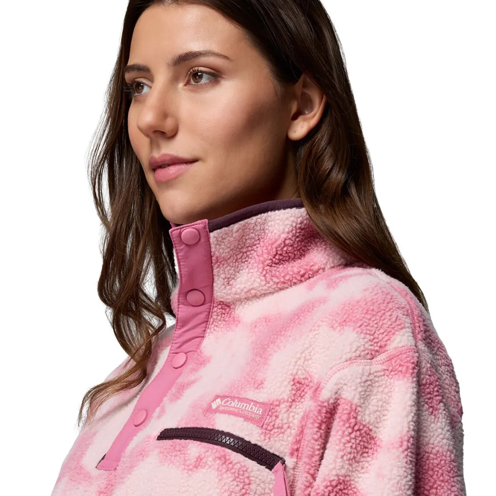 Helvetia II Printed Cropped 1/2-Snap Pullover - Women's