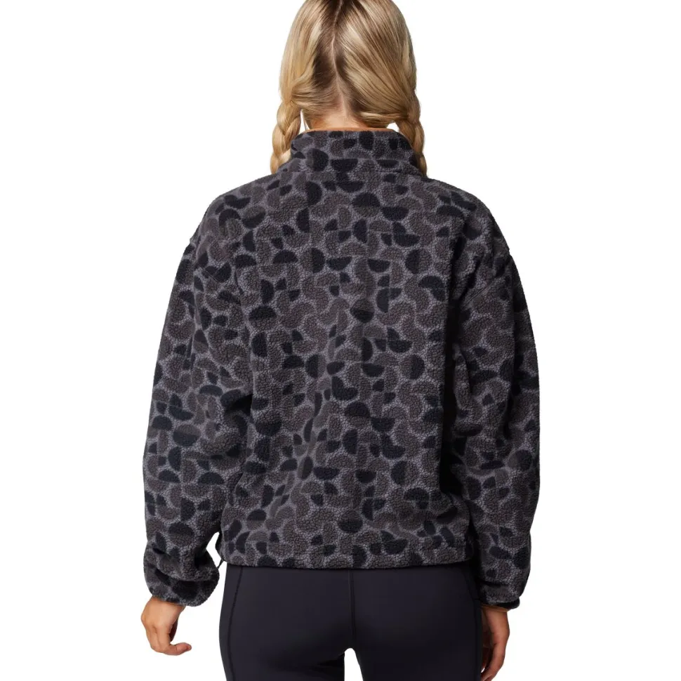 Helvetia II Printed Cropped 1/2-Snap Pullover - Women's