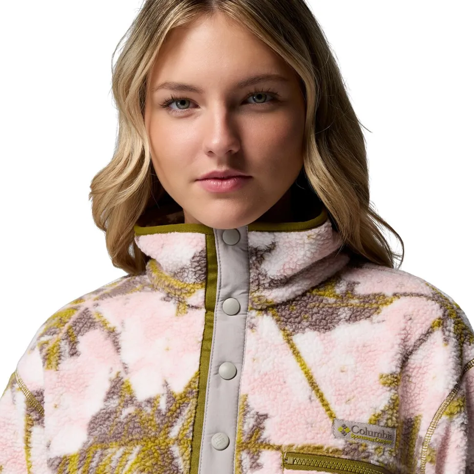 Helvetia II Printed Cropped 1/2-Snap Pullover - Women's