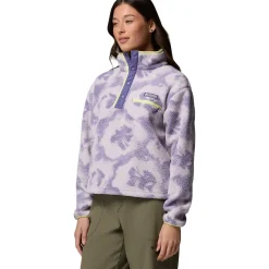Helvetia II Printed Cropped 1/2-Snap Pullover - Women's