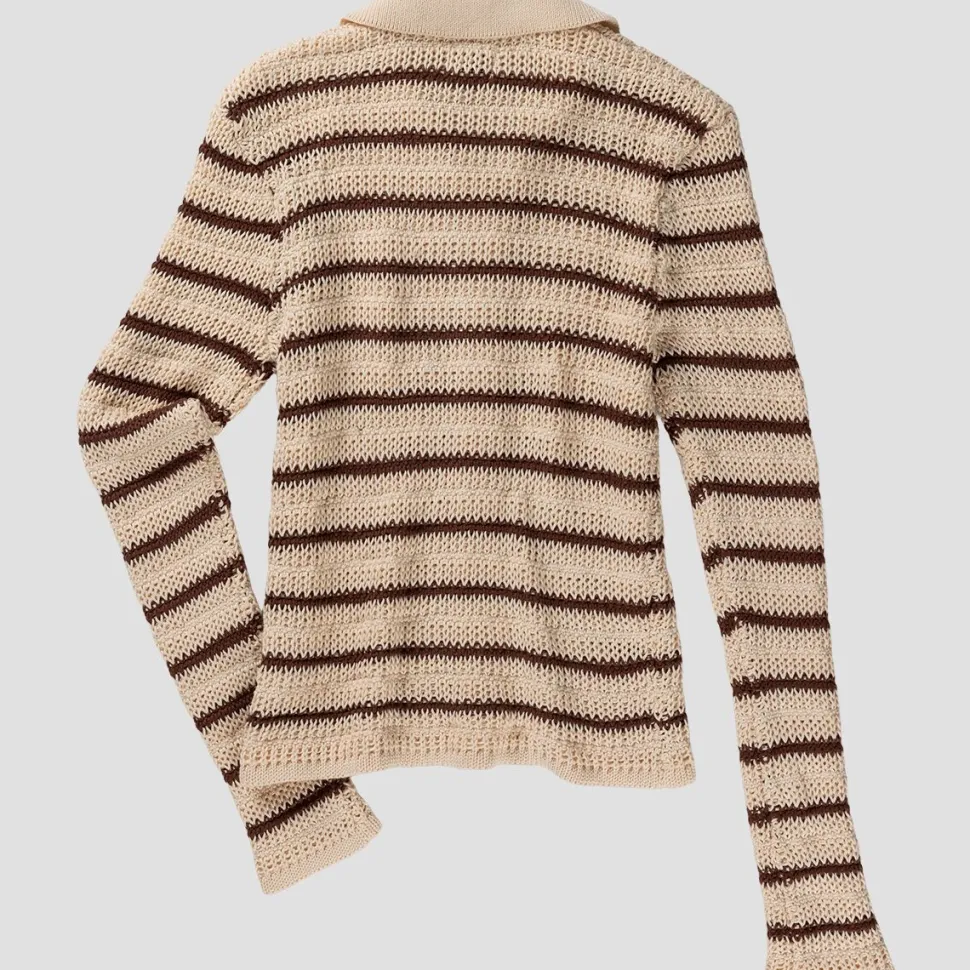 Highline Stripe Long-Sleeve Knit Top - Women's
