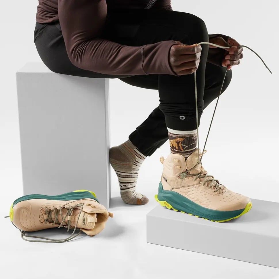 Hike Targeted Cushion Bear Stripe Mid Crew Sock - Men's