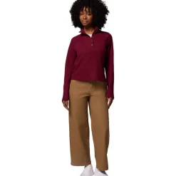 Holly Hideaway Waffle 1/2 Snap Pullover - Women's