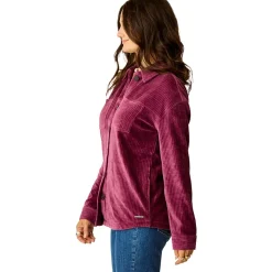 Hudson Stretch Cord Shacket - Women's