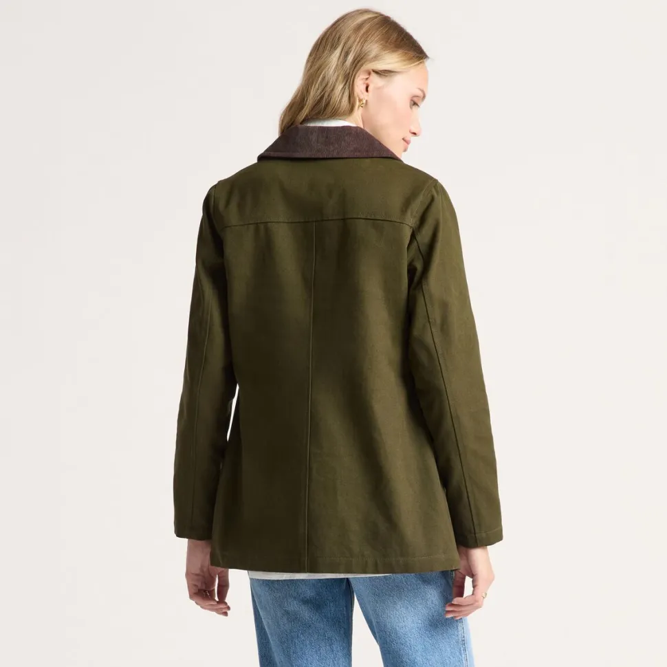 Judith Corduroy Collar Field Coat - Women's