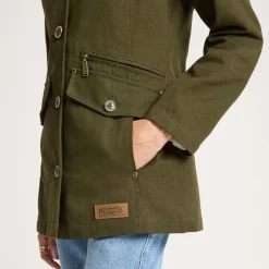 Judith Corduroy Collar Field Coat - Women's