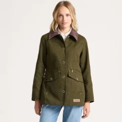 Judith Corduroy Collar Field Coat - Women's