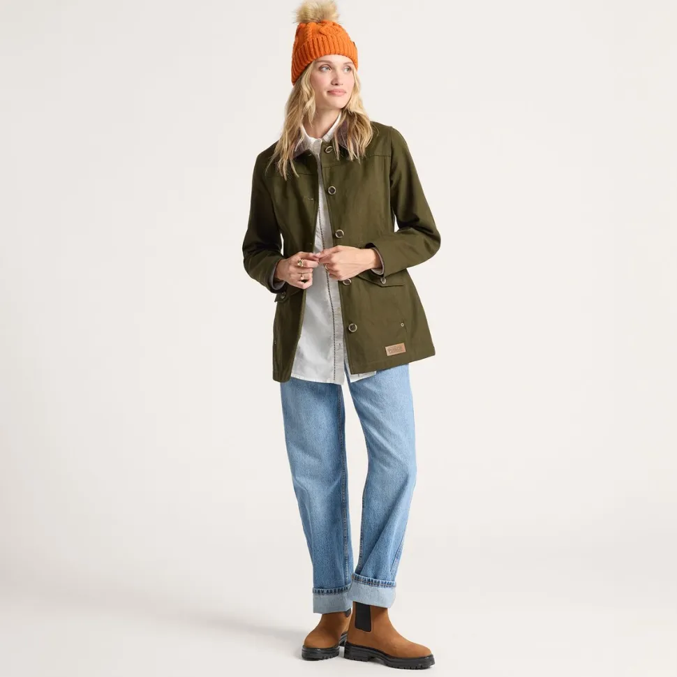 Judith Corduroy Collar Field Coat - Women's