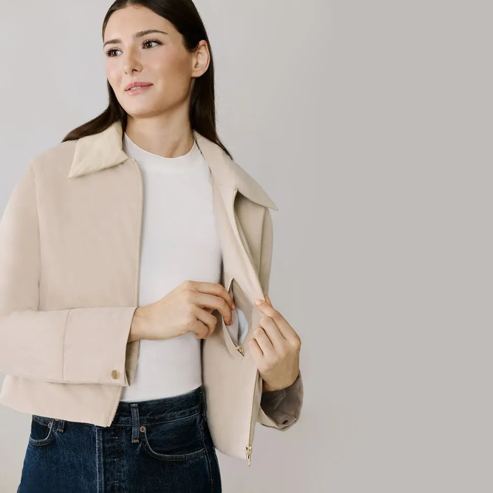 Laleh Duvet Down Cropped Jacket - Women's