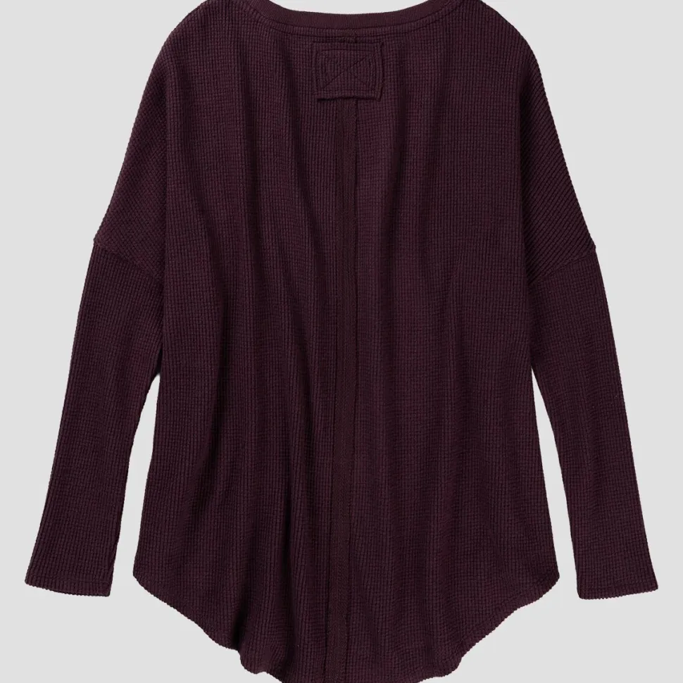 Latte Blues Thermal Solid Top - Women's