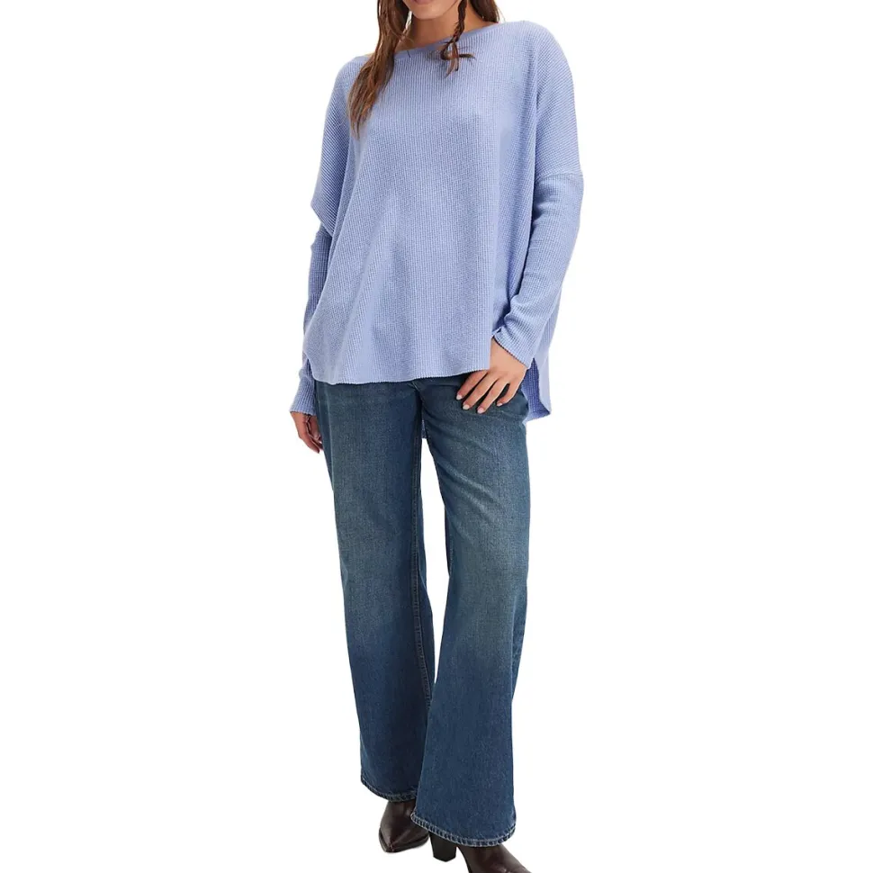 Latte Blues Thermal Solid Top - Women's