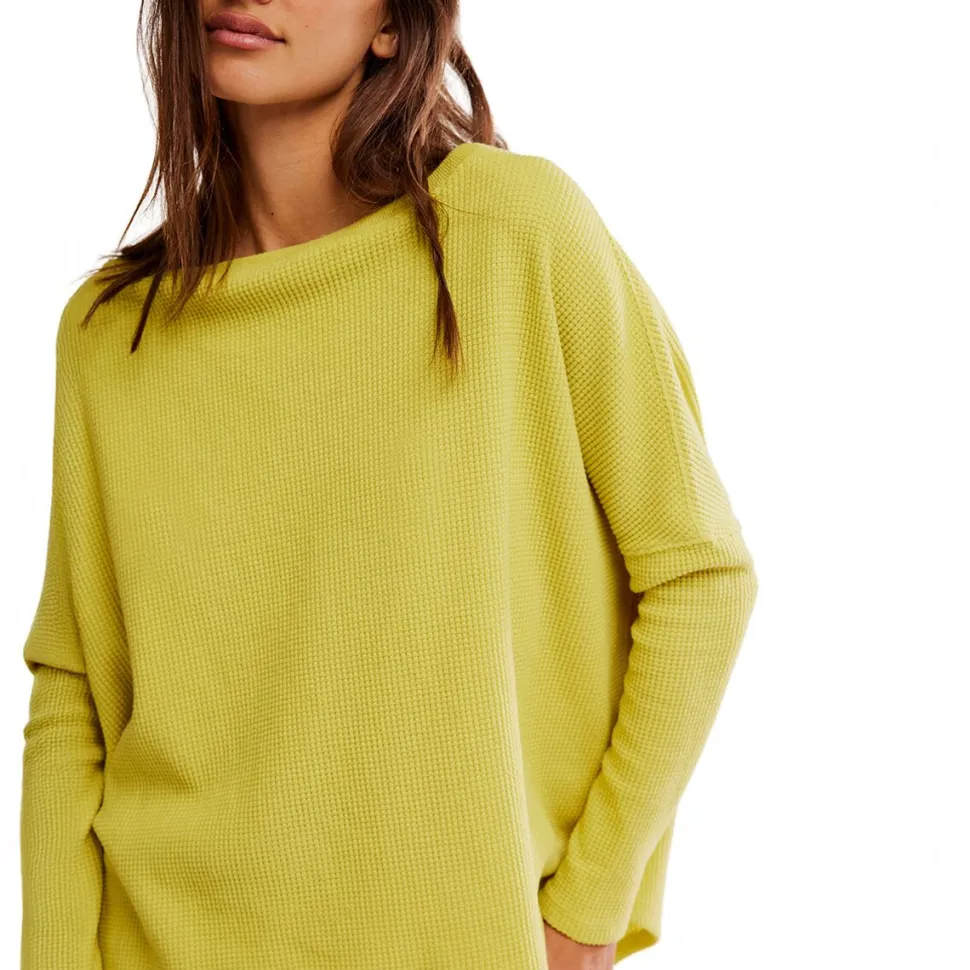 Latte Blues Thermal Solid Top - Women's