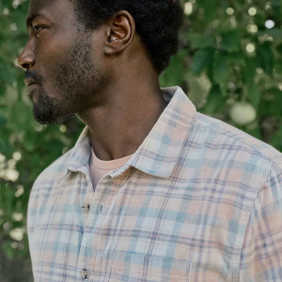 Lightweight Plaid Cord Shirt - Men's