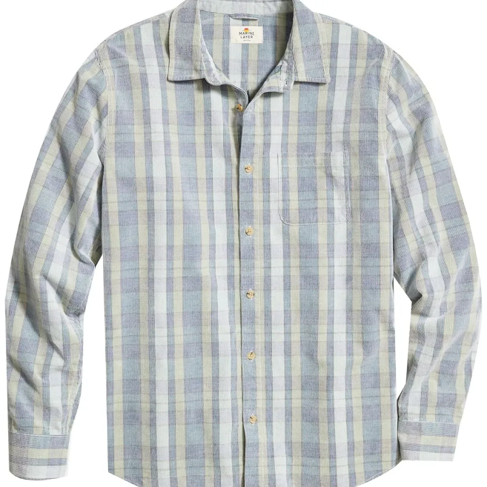 Lightweight Plaid Cord Shirt - Men's