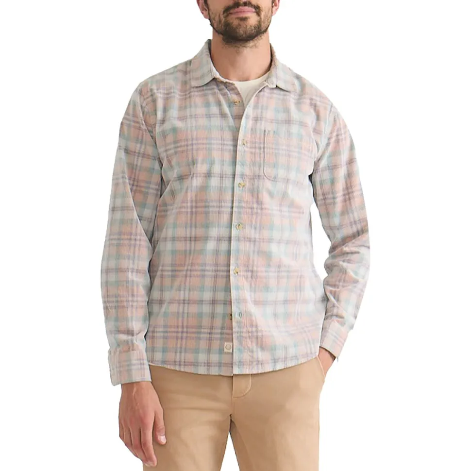 Lightweight Plaid Cord Shirt - Men's