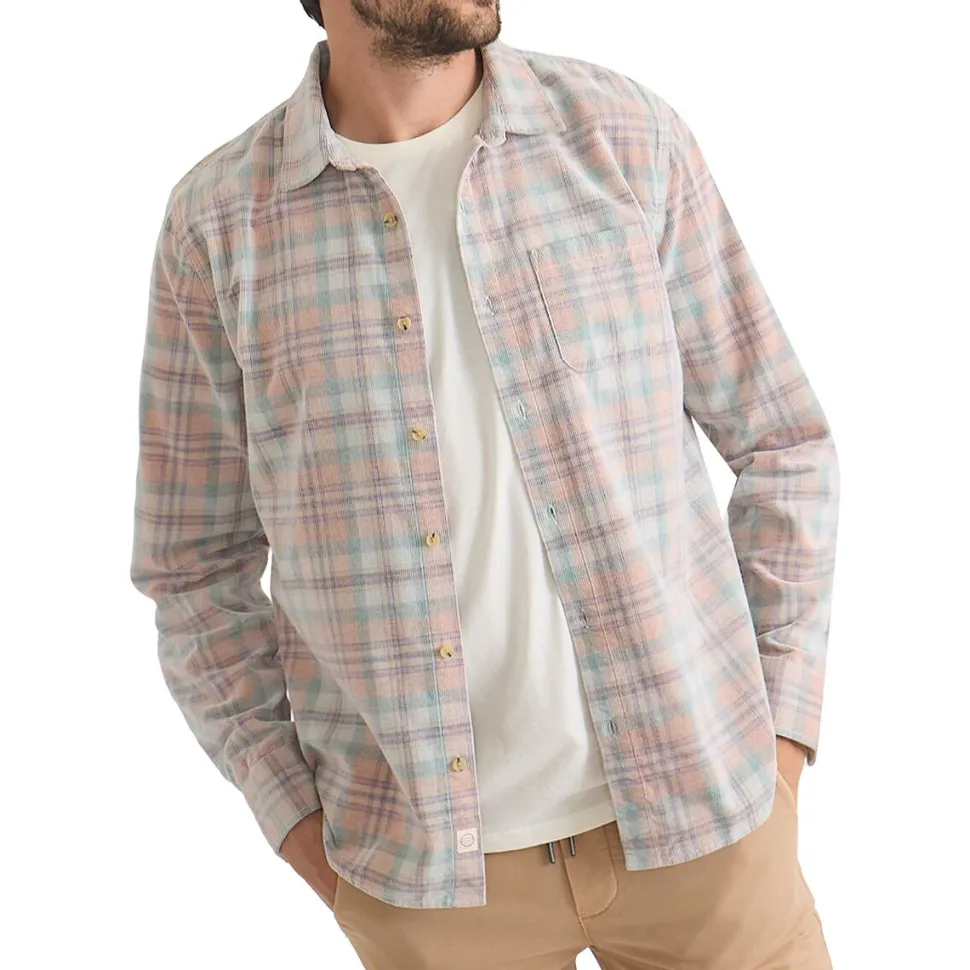 Lightweight Plaid Cord Shirt - Men's