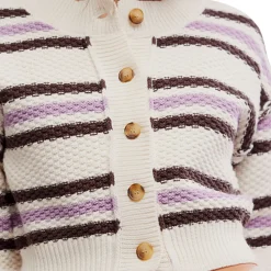 Lila Stripe Cardi - Women's