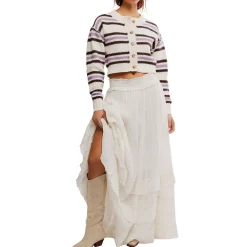 Lila Stripe Cardi - Women's