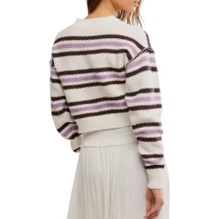 Lila Stripe Cardi - Women's