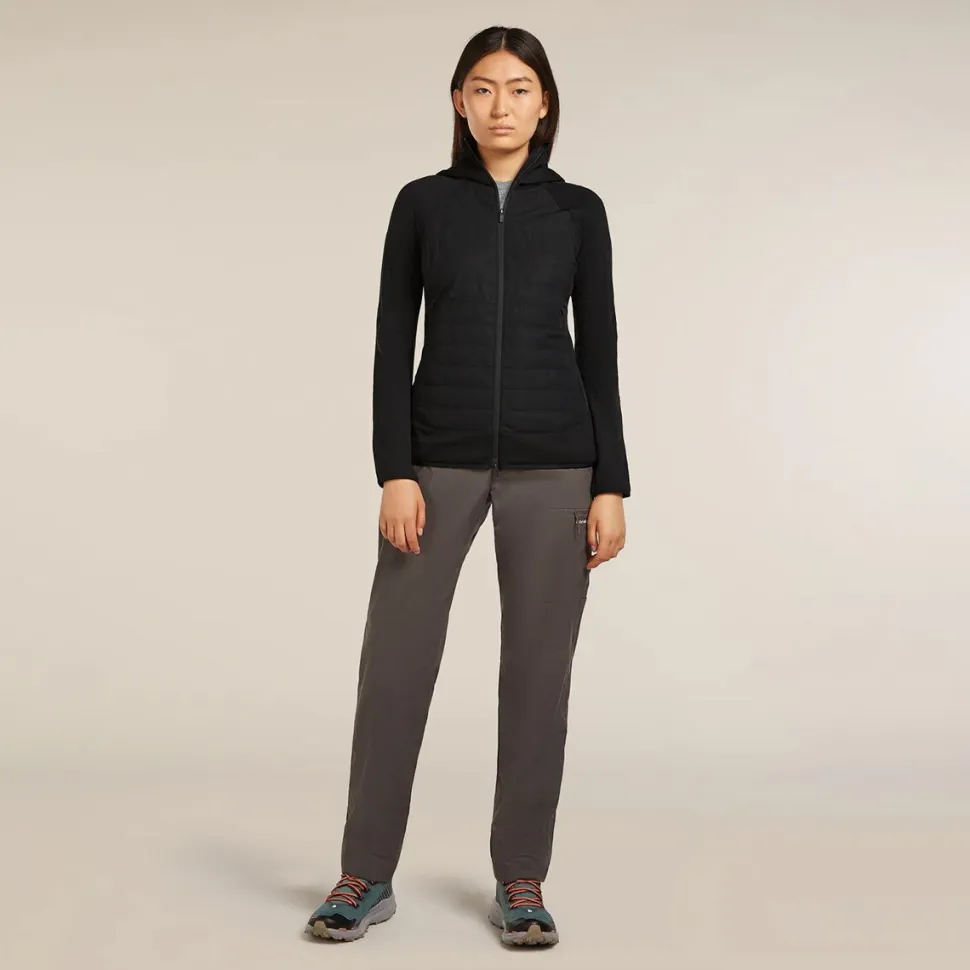 Merino Blend Quantum Hybrid Zip Hoodie - Women's