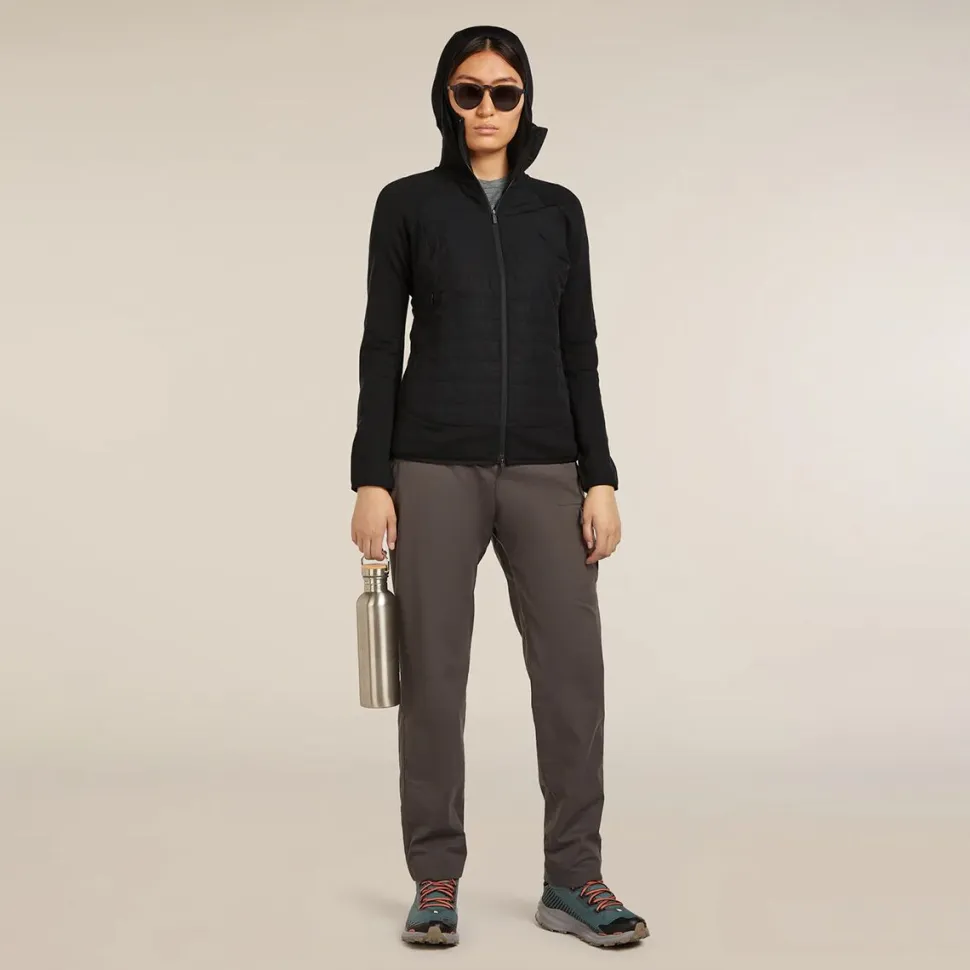 Merino Blend Quantum Hybrid Zip Hoodie - Women's