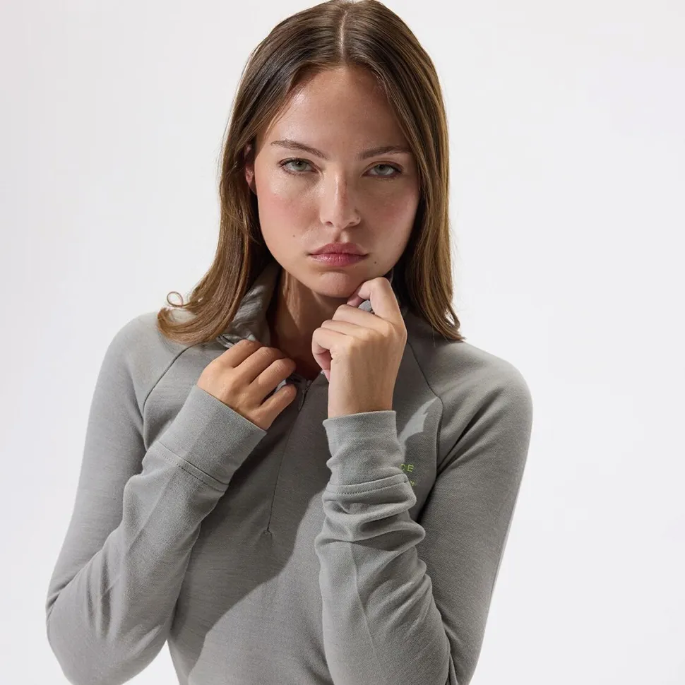 Merino Mock Neck Top - Women's