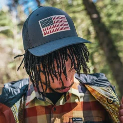 Mesh Tree Flag Trucker Hat