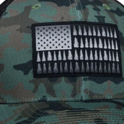 Mesh Tree Flag Trucker Hat