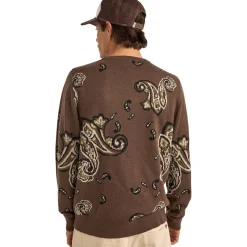 Mohair Paisley Knit Sweater - Men's