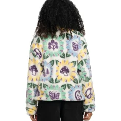 Nature In Bloom Faux Shearling Jacket - Women's