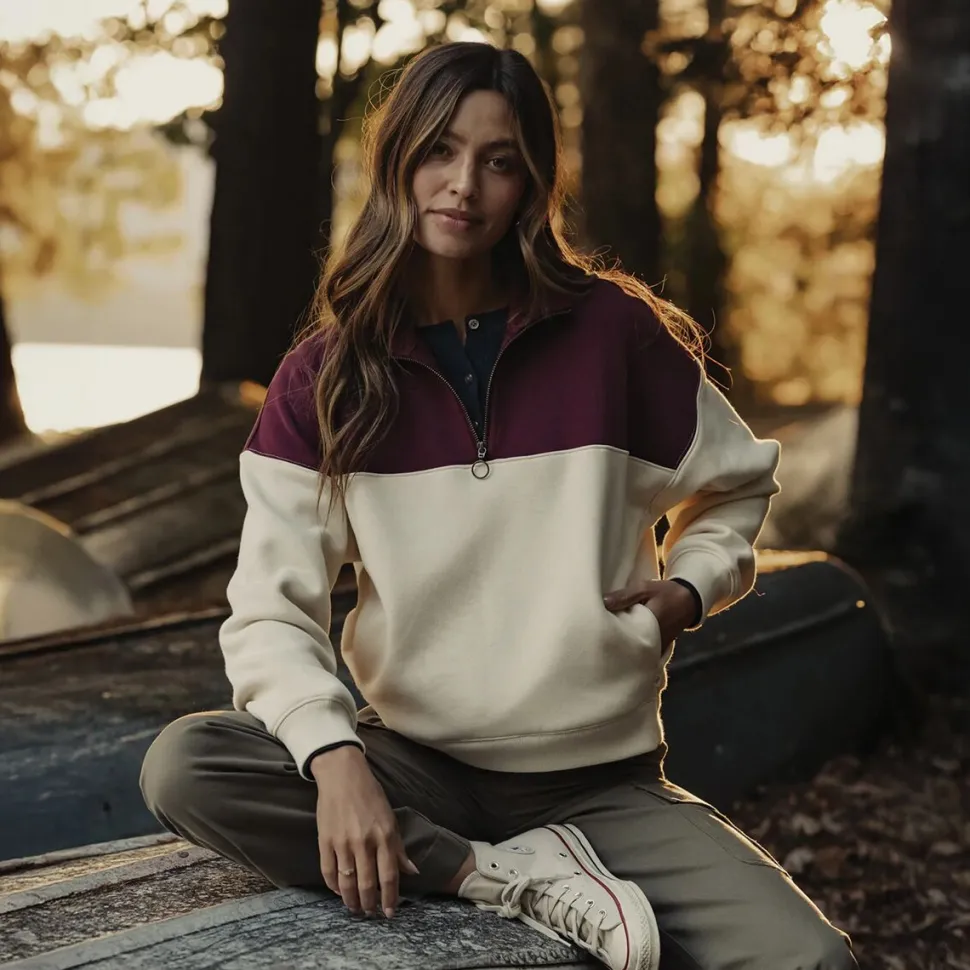 Normal Fleece Retro Quarterzip - Women's