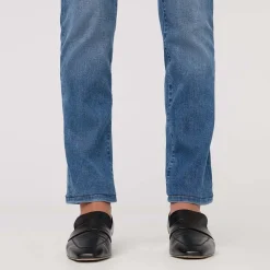 No Sweat Denim High Rise Slim Straight Pant - Women's
