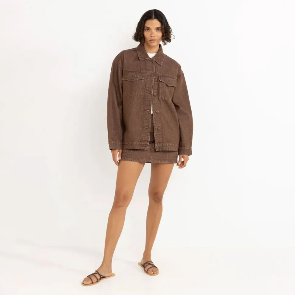 Oversized Denim Jacket - Women's